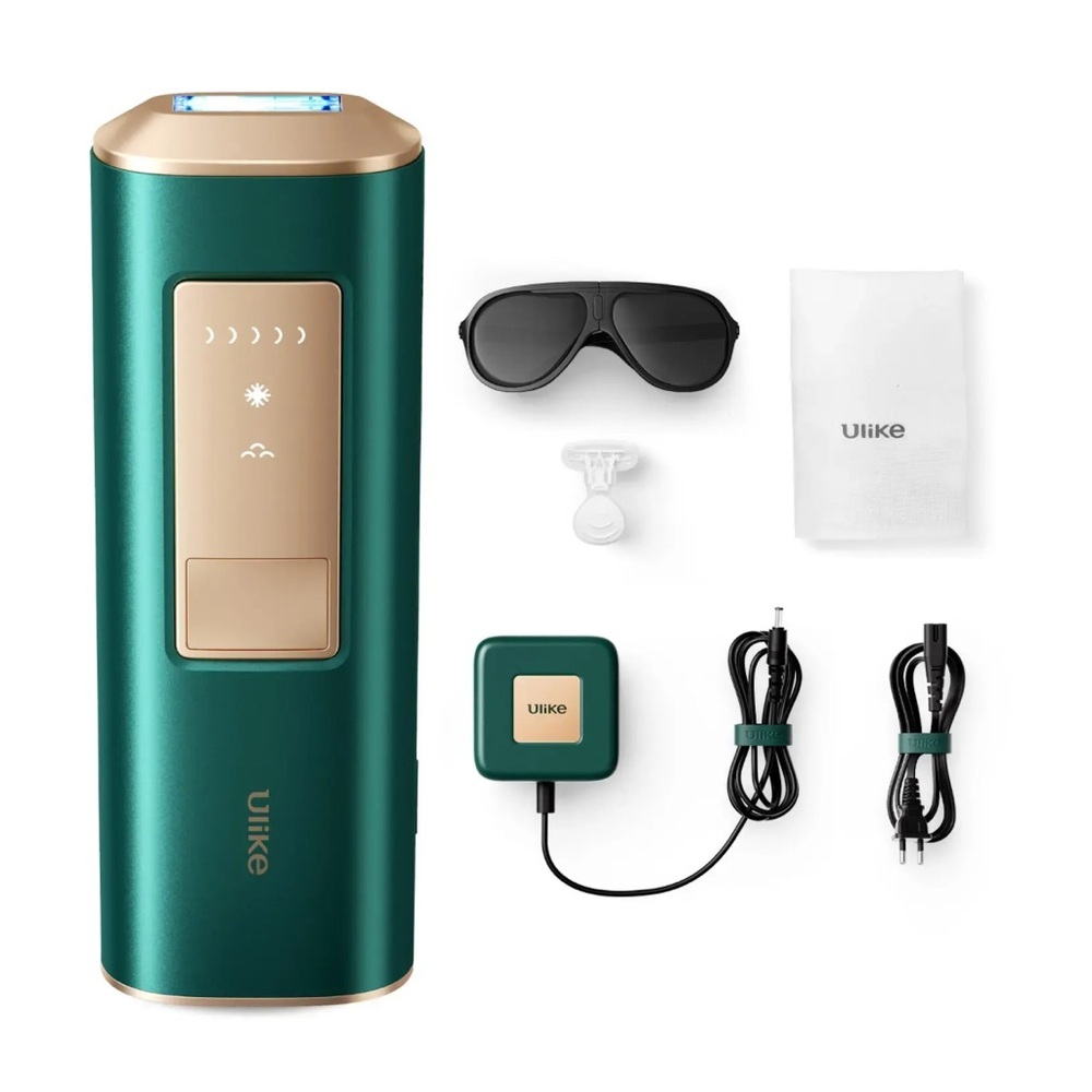 Ulike Green and Gold Hair Removal Device